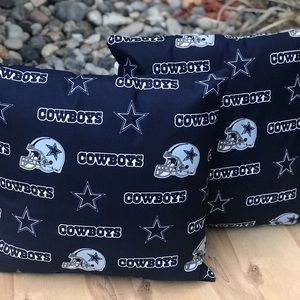 Handmade Dallas Cowboys Pillow Set